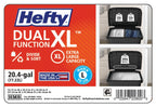 Hefty 20.4 Gallon Trash Can, Plastic Dual Function Divided Extra Large Kitchen Trash Can, Black EasyOptionXY LLC