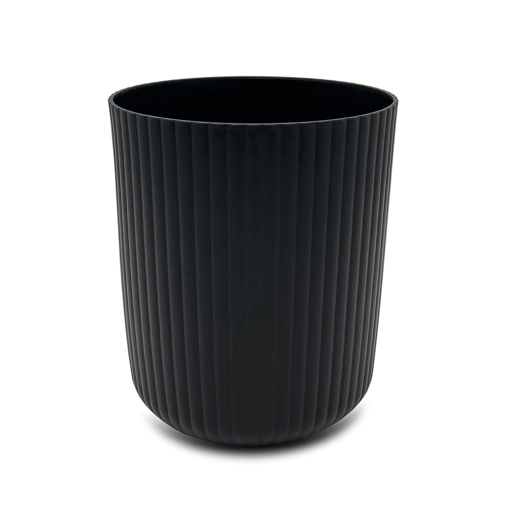 Mainstays 1.64 Gallon Plastic Ribbed Wastebasket, Black EasyOptionXY LLC