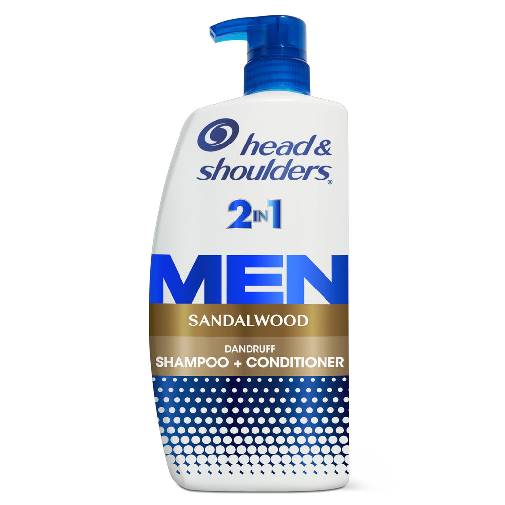 Head and Shoulders Mens 2 in 1 Dandruff Shampoo and Conditioner; Sandalwood; 28.2 oz