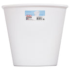 Sterilite 2.5 Gal. Wastebasket, Plastic, Bathroom, White Trash Can