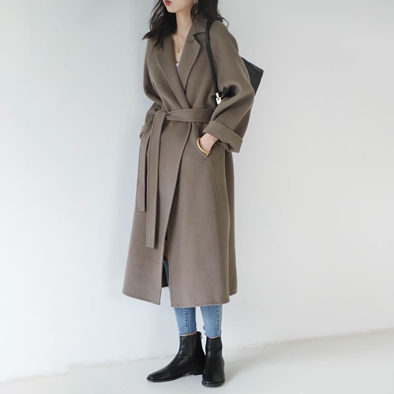 Fashion Loose Cool Woolen Coat Women Pi-Mart