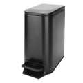 Cesun Small Bathroom Trash Can with Lid Soft Close, Step Pedal, 6 Liter / 1.6 Gallon Stainless Steel Garbage Can with Removable Inner Bucket, Anti-Fingerprint Finish (Matt Black) EasyOptionXY LLC