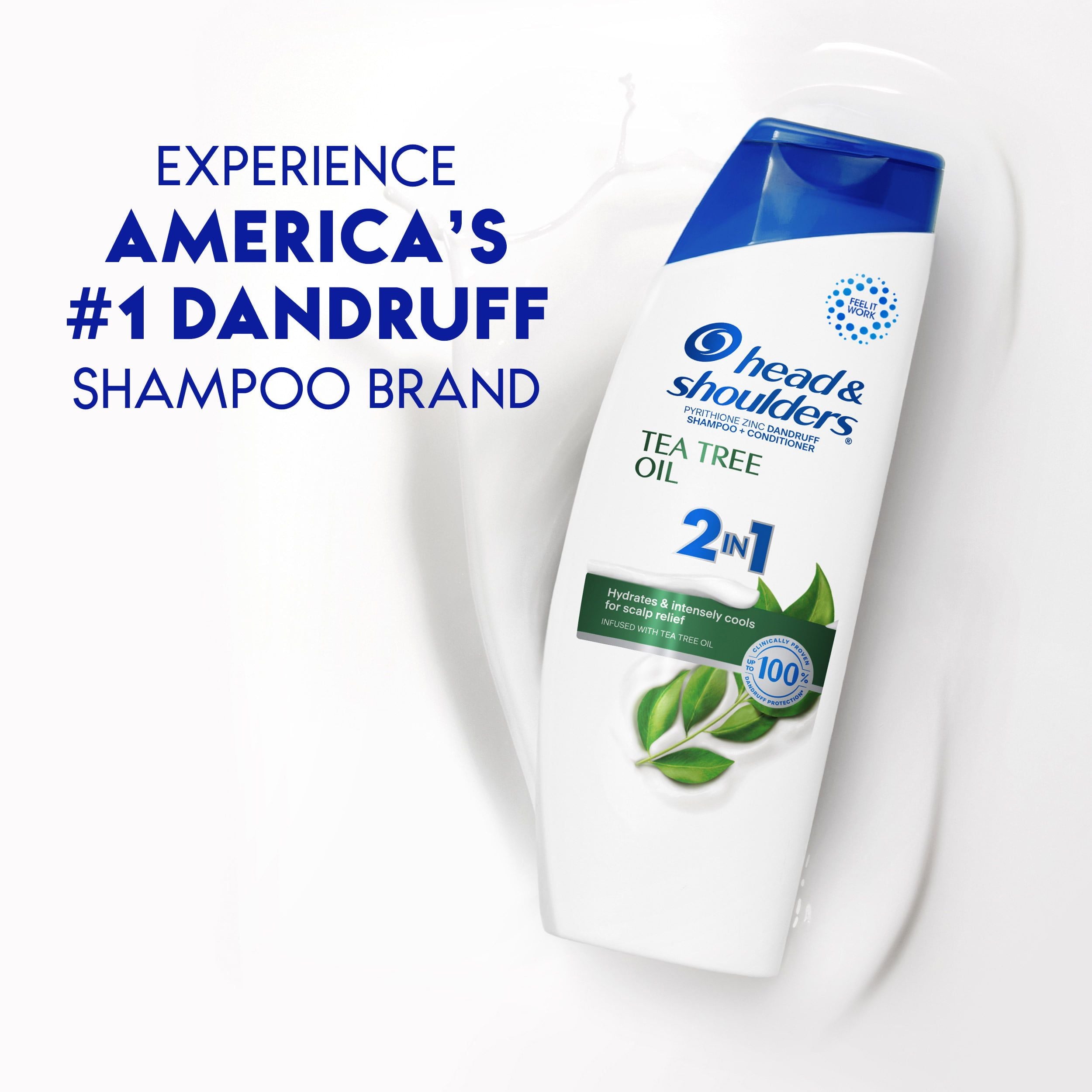 Head and Shoulders 2 in 1 Dandruff Shampoo and Conditioner; Tea Tree Oil; 12.5 oz