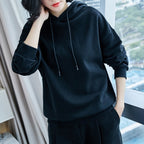 Loose crew neck hoodie