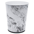 Bath Bliss 1.3 gal Bathroom Trash Can Wastebasket, Marble EasyOptionXY LLC