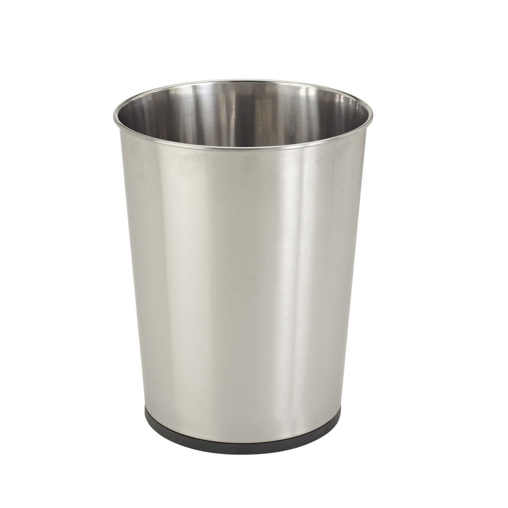 Bath Bliss 1.3 gal Iron Bathroom Trash Can, Stainless Steel EasyOptionXY LLC