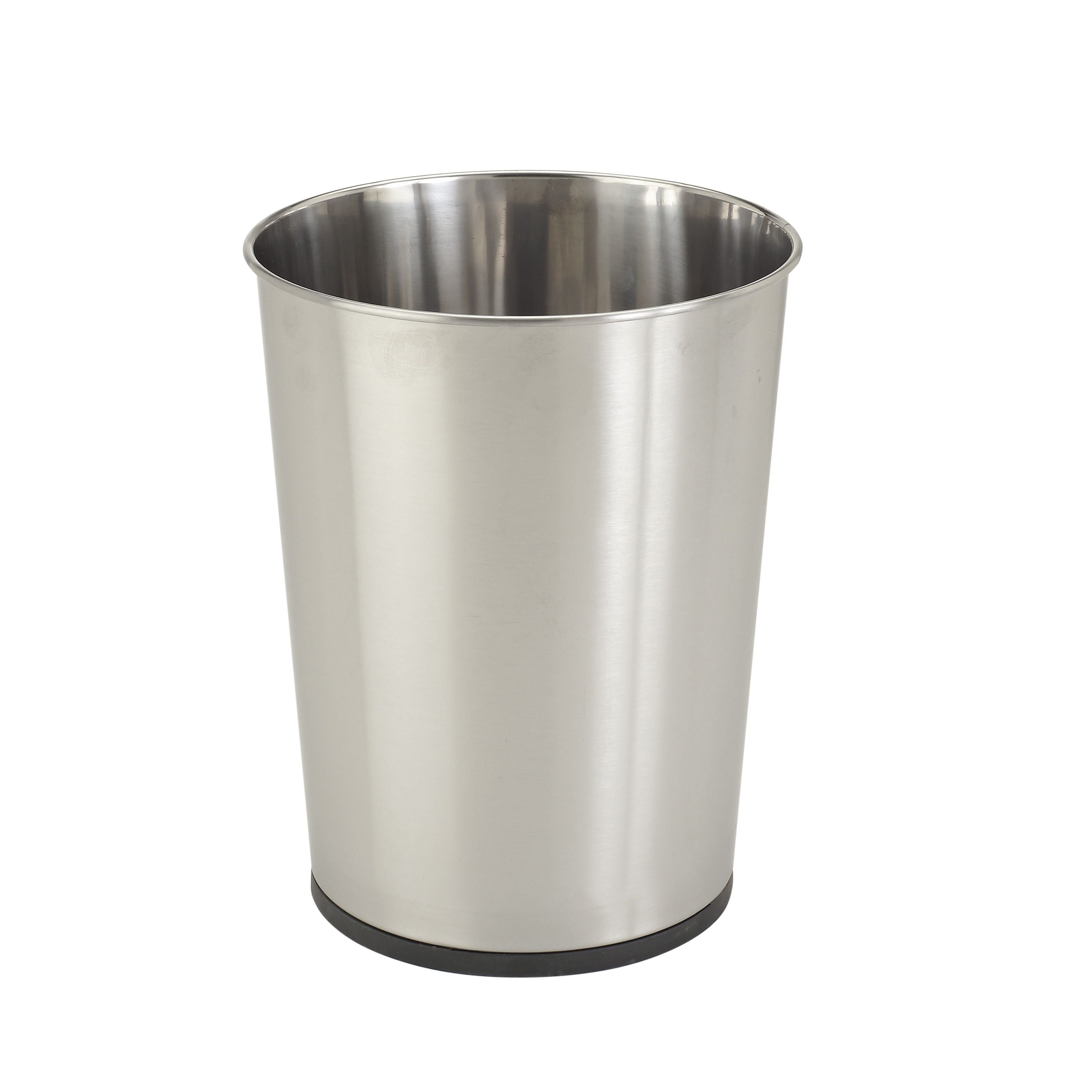 Bath Bliss 1.3 gal Iron Bathroom Trash Can, Stainless Steel EasyOptionXY LLC