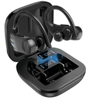Wireless Earbuds Bluetooth Headphones, 5.0 Built-in Mic in Ear Running Headset with Earhooks Charging Case, Wireless Sport Earphones Compatible with iPhone Samsung Android for Working/Travel/Sports EasyOptionXY LLC
