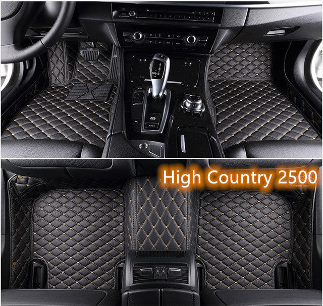 Fully Surrounded Car Leather Floor Mat Pad All Weather Protection Pi-Mart