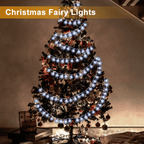 Syenll Christmas Snowflake Lights, 19.7ft 40 LED Fairy String Lights, Decorative Hanging Lights for Patio Party Wall Decor, Cool White EasyOptionXY LLC