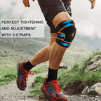 Knee Brace for Men and Women, Adjustable Knee Brace Support, Compression Sleeve for Meniscus Tear, ACL, Arthritis, Joint Pain, Runner, Sport, Orange EasyOptionXY LLC