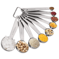 9 Piece Measuring Spoons, Stainless Steel Measuring Spoons Set, Kitchen Measuring Tools for Dry and Liquid Ingredients EasyOptionXY LLC