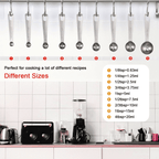 9 Piece Measuring Spoons, Stainless Steel Measuring Spoons Set, Kitchen Measuring Tools for Dry and Liquid Ingredients EasyOptionXY LLC