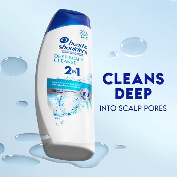 Head and Shoulders 2 in 1 Dandruff Shampoo and Conditioner; Deep Scalp Cleanse; 12.5 oz