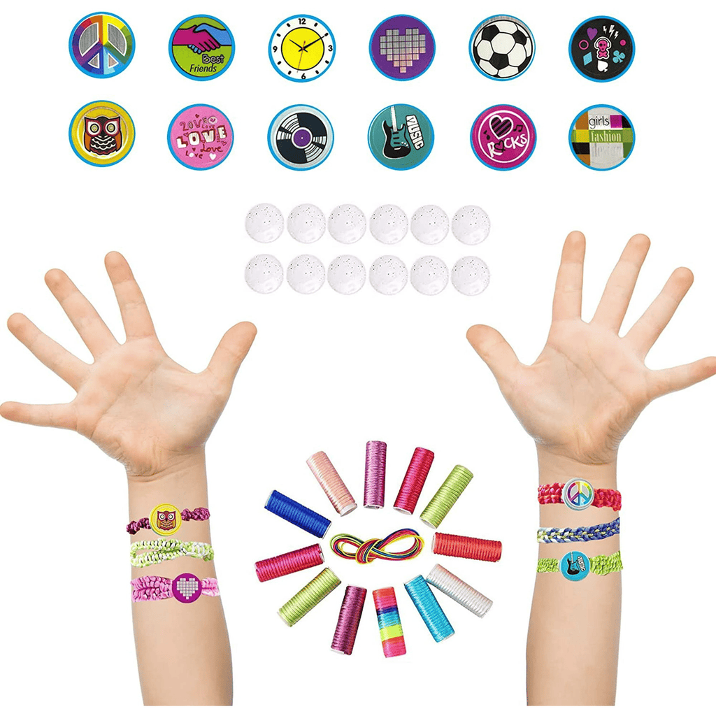 Arts and Crafts Toys for Girls Ages 6-12, Loom Bracelet Making Kit with String, Handmade Bracelet Kit DIY Bracelet Maker for Teen Girl Gifts Party Supply and Travel Activities EasyOptionXY LLC