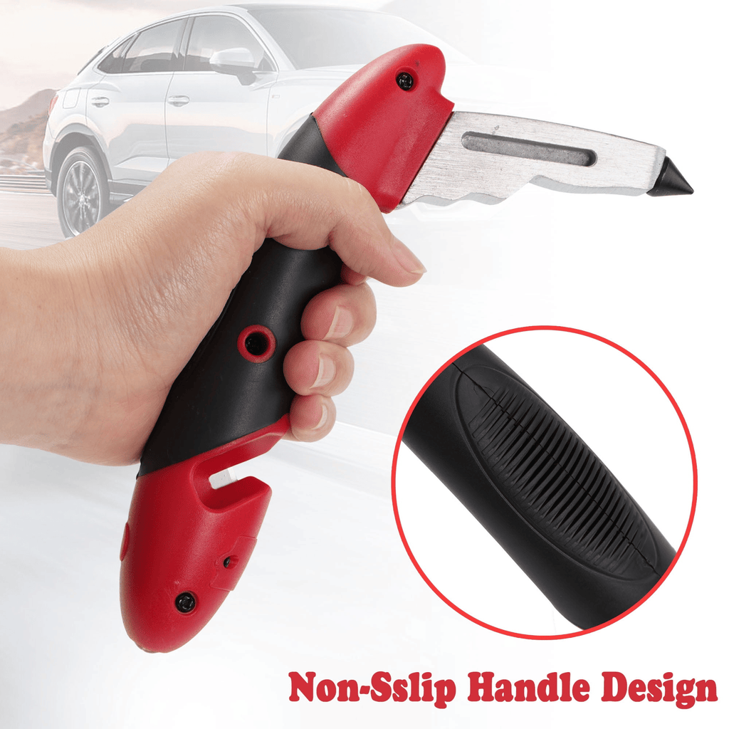 KEKOY 2 Pack Car Cane, Car Door Handle Assist for Elderly Portable Auto Cane Seatbelt Cutter and Window Breaker for Elderly and Handicapped with LED Light