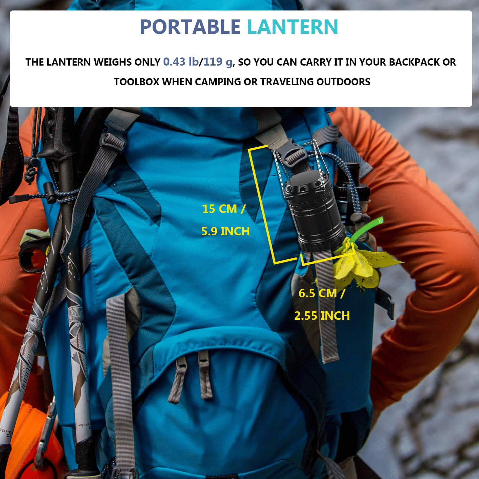 Jellas Collapsible LED Camping Lanterns 4 Packs, IPX4 Waterproof Portable Camp Light, Lightweight Battery LED Lantern for Camping/ Hiking/Emergency/Outages, Black EasyOptionXY LLC