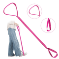 KEKOY Leg Lifter for Hip Replacement, 40.5" Long Rigid Foot Loop, Durable & Rigid Hand Strap & Foot Loop, Ideal Mobility Tool for Wheelchair, Hip & Knee Replacement, Bed/Car, Pink EasyOptionXY LLC