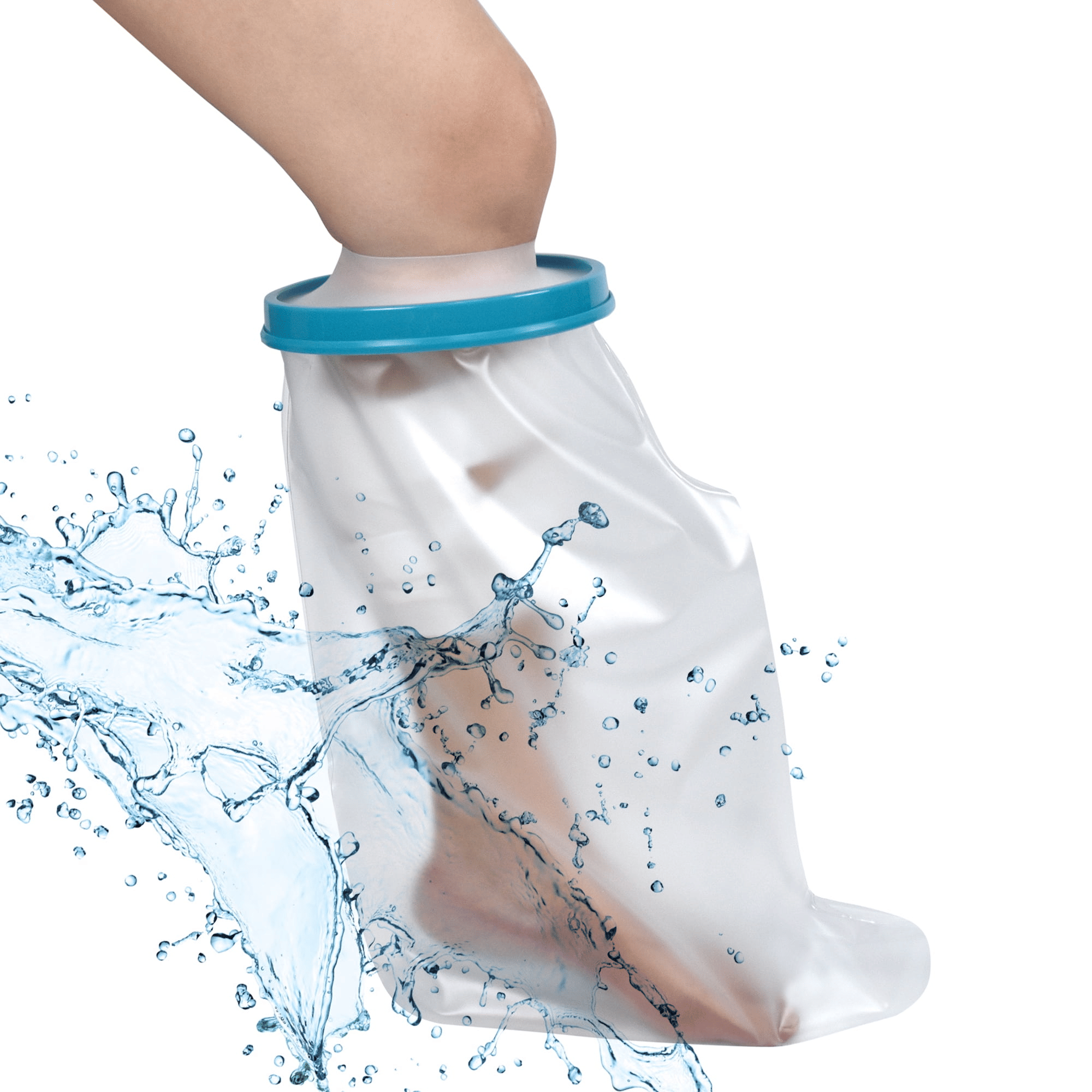 KEKOY Cast Cover for Leg in Shower, Reusable Adult Waterproof Leg Cast Protector Shower Bandage Wound Showering for Broken Long Leg Knee Foot Ankle Wound Burns, 24in EasyOptionXY LLC