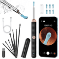 KEKOY Ear Wax Removal, Ear Cleaner, Otoscope with 1269P, Ear Camera with Light, Ear Cleaning Kit for iPhone, iPad, Android Phones, Gold