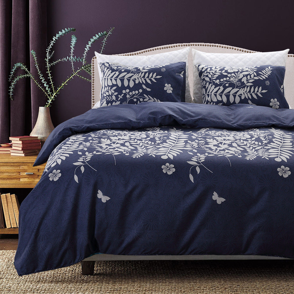 Bedding Set Luxury Duvet Cover Double Three-piece Set Bed Quilt Pi-Mart