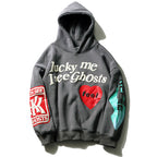 Loose hoodie printed sweatshirt Pi-Mart