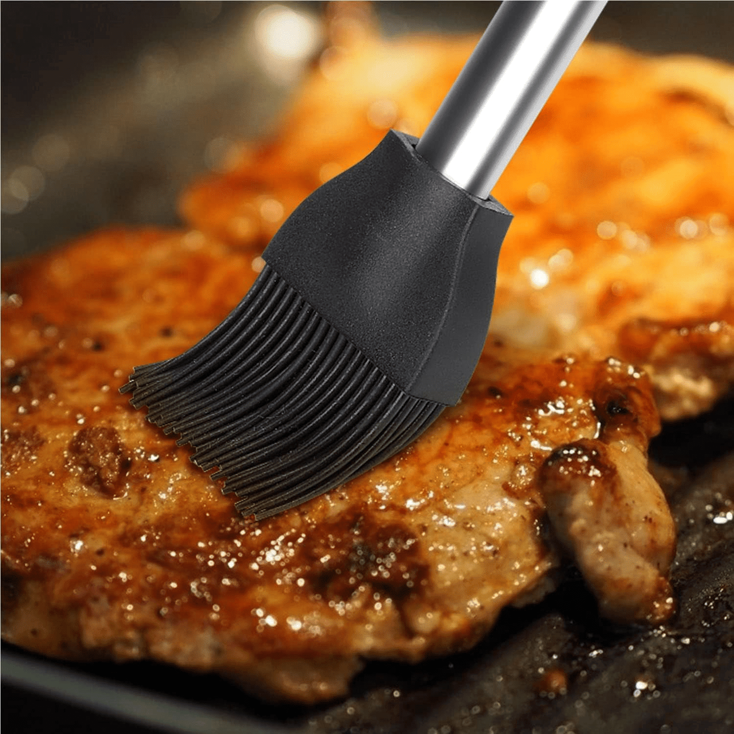 JELLAS Brush for Outdoor Grill, BBQ Brush for Grill Cleaning, 18" Grill Cleaner Brush and Scraper for Gas/Porcelain/Charbroil Grates, Smoker Grill Accessories Tool EasyOptionXY LLC