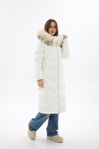 Genuine Fur Trim Down Fill Coat