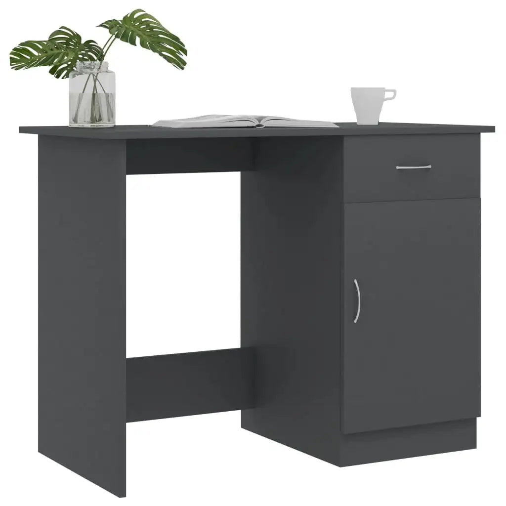 vidaXL Desk Grey 100x50x76 cm Engineered Wood - SJB-DIAMOND ELITES