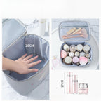 Waterproof cosmetic bag, large capacity foldable portable travel bag, women's cosmetic storage bag, toilet bag, makeup bag organizer, - SJB-DIAMOND ELITES