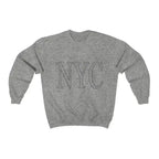 Oversized Logo NYC Grey Sweatshirt - Cotton Blend | Femstylo - SJB-DIAMOND ELITES