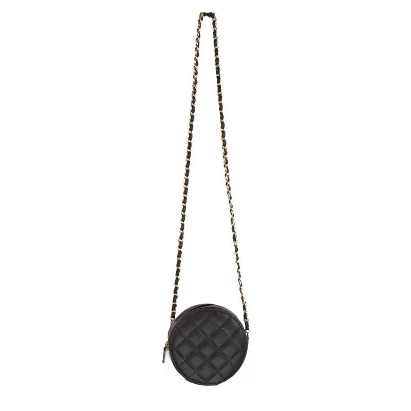 Cute mini chain diamond zipper crossbodybag, mini versatile chain women's bag, mini small round bag spring and summer - SJB-DIAMOND ELITES