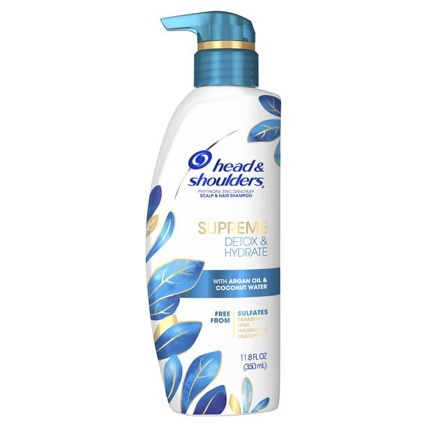 Head & Shoulders Supreme Sulfate Free Detox & Hydrate Shampoo; 11.8oz