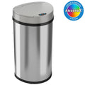 iTouchless Stainless Steel Sensor Trash Can with AbsorbX Odor Control 13 gallon Silver IT13HX - SJB-DIAMOND ELITES