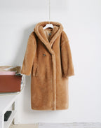 Teddy bear cashmere coat women Pi-Mart