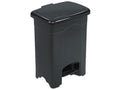 Safco Plastic 4 Gallon Step-On Trash Can in Black - SJB-DIAMOND ELITES