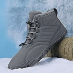Outdoor Sports Cotton Shoes For Men And Women Winter Warm Slip-on Boots Wear-resistant Anti-ski Thickened Shoes Couple Pi-Mart