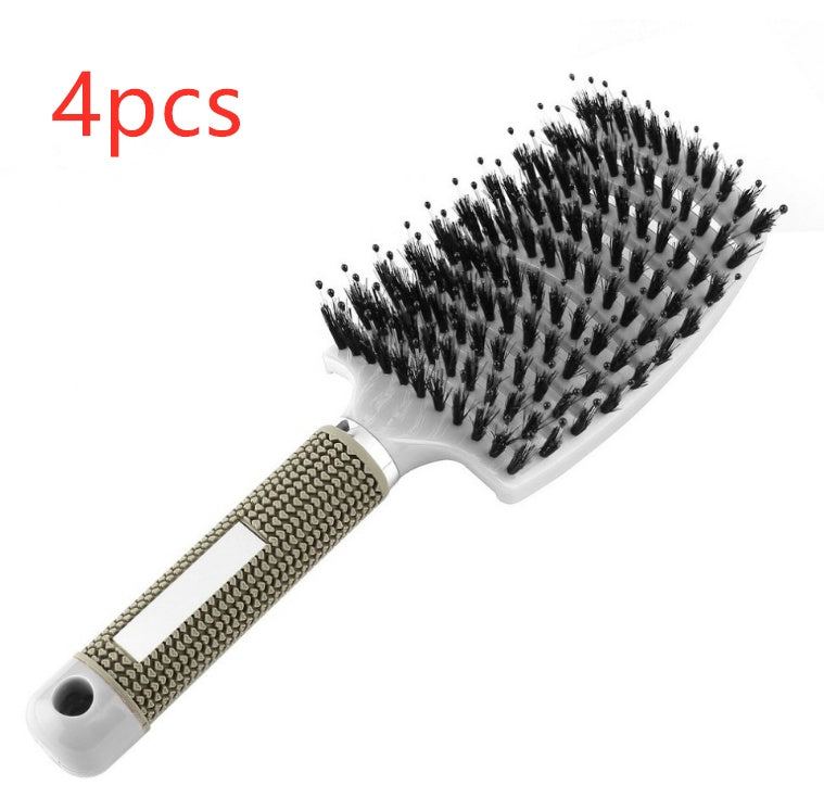 Hairbrush Anti Klit Brushy Haarborstel Women Detangler Hair Brush Bristle Nylon Scalp Massage  Teaser Hair Brush Comb Pi-Mart