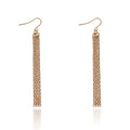 Simple Golden Chain Earrings - Stylish Minimalist Drop Earrings - SJB-DIAMOND ELITES