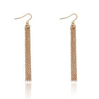 Simple Golden Chain Earrings - Stylish Minimalist Drop Earrings - SJB-DIAMOND ELITES