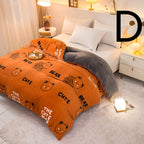 Thick Coral Fleece Double Plush Duvet Cover Pi-Mart