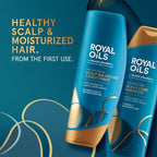 Royal Oils by Head & Shoulders Sulfate Free Scalp Care Shampoo and Moisture; 12.8 fl oz and 13.5 fl oz