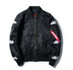 Japanese youth embroidery Harajuku style men's outer pilot jacket