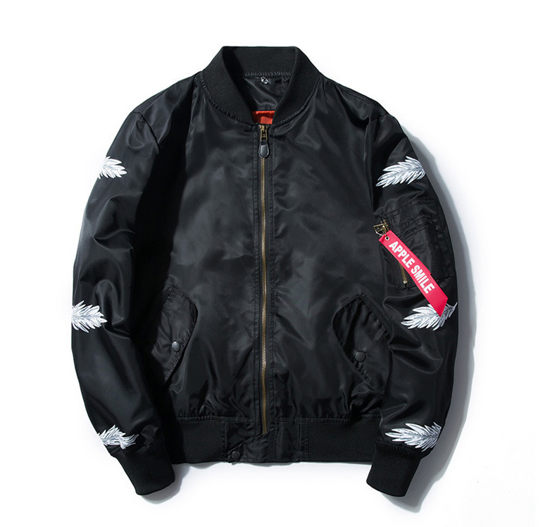 Japanese youth embroidery Harajuku style men's outer pilot jacket