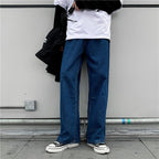 Denim Trousers Men's Korean-style Straight Loose Teen Lootquake LLC