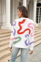 Multi Color Swirl Sweater - SJB-DIAMOND ELITES
