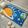Household Cartoon Flocking Bathroom Absorbent Non-slip Floor Mat Pi-Mart