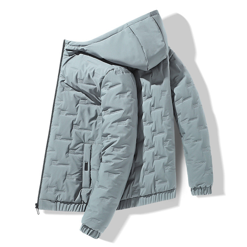 Winter cotton-padded casual coat jacket hooded