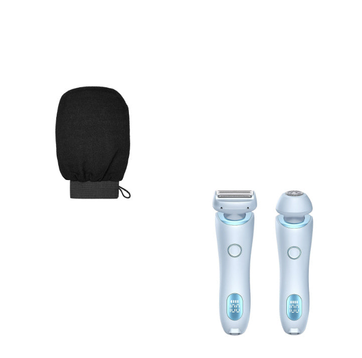 2 In 1 Hair Removal Epilator USB Rechargeable Trimmer Women Body Razor Face Leg Armpit Bikini Hand Pubic Shaver Hair Remover Pi-Mart