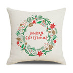 Santa Printed Cushion Sofa Cushion Home Furnishing Pi-Mart